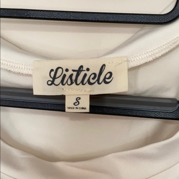 Soft Ivory Blouse Listicle Small - Picture 2 of 5